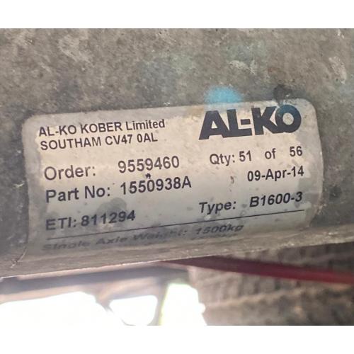 SO Al-Ko Euro1 Axle Assembly B1600-3